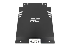 Ford F-150 Catalytic Converter Shield - Rough Country - Anti-Theft Skid Plate, 14-Gauge Steel, Powder-Coated - '15-'25